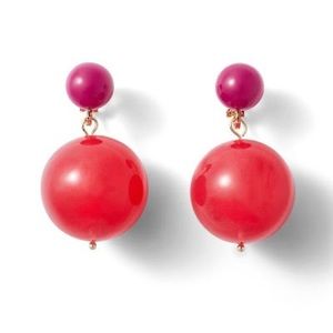 Ball Drop Earrings - Rachel Comey x Target Red/Pink